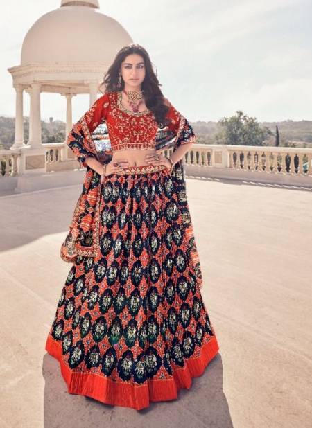 Multi Colour KAVIRA MAAYA 1 Heavy Wedding Wear Printed Designer Stylish Latest Lahenga Choli Collection 105